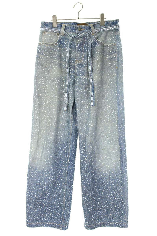 Birth Of Royal Child 3D Print Swarovski Washed Denim Size 34