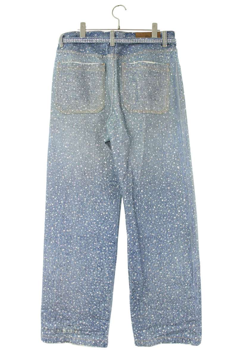 Birth Of Royal Child 3D Print Swarovski Washed Denim Size 34