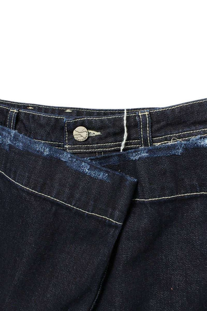 ADERERROR 01SS Quilted Design Denim Pants Indigo Size 34