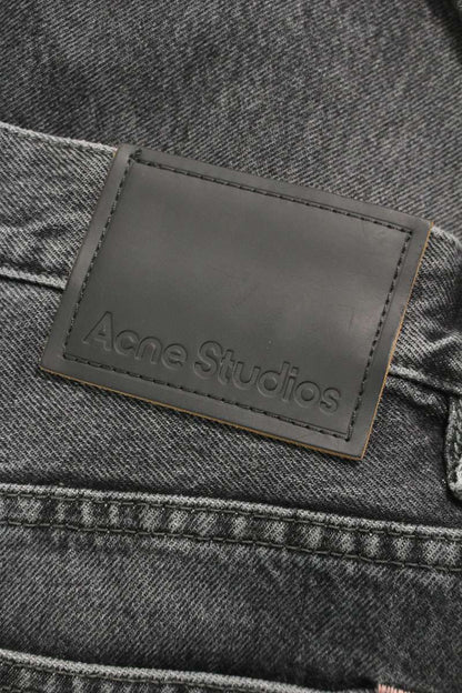 ACNE STUDIOS Ash Black Wide Straight Denim Black Size 29