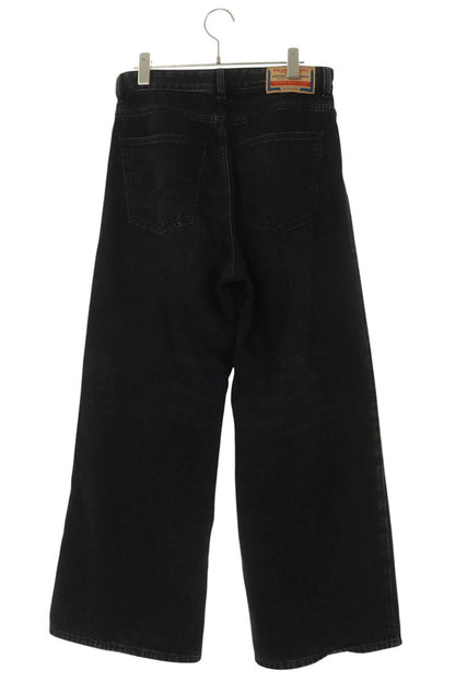 DIESEL D-SIRE Wide Denim Pants Black Size 25