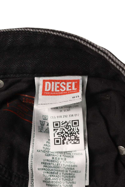 DIESEL D-SIRE Wide Denim Pants Black Size 25
