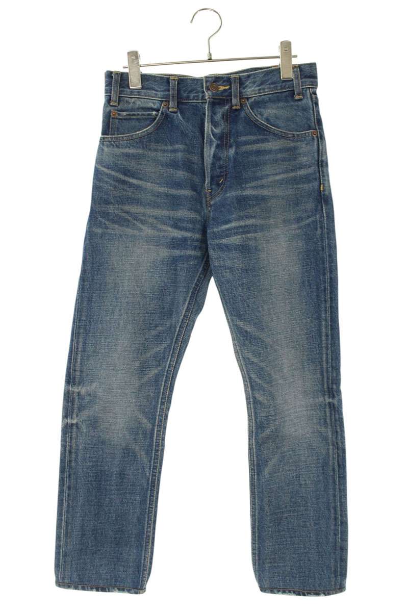 CELINE Loose Jeans Union Wash Slim Fit Denim Indigo Size 26