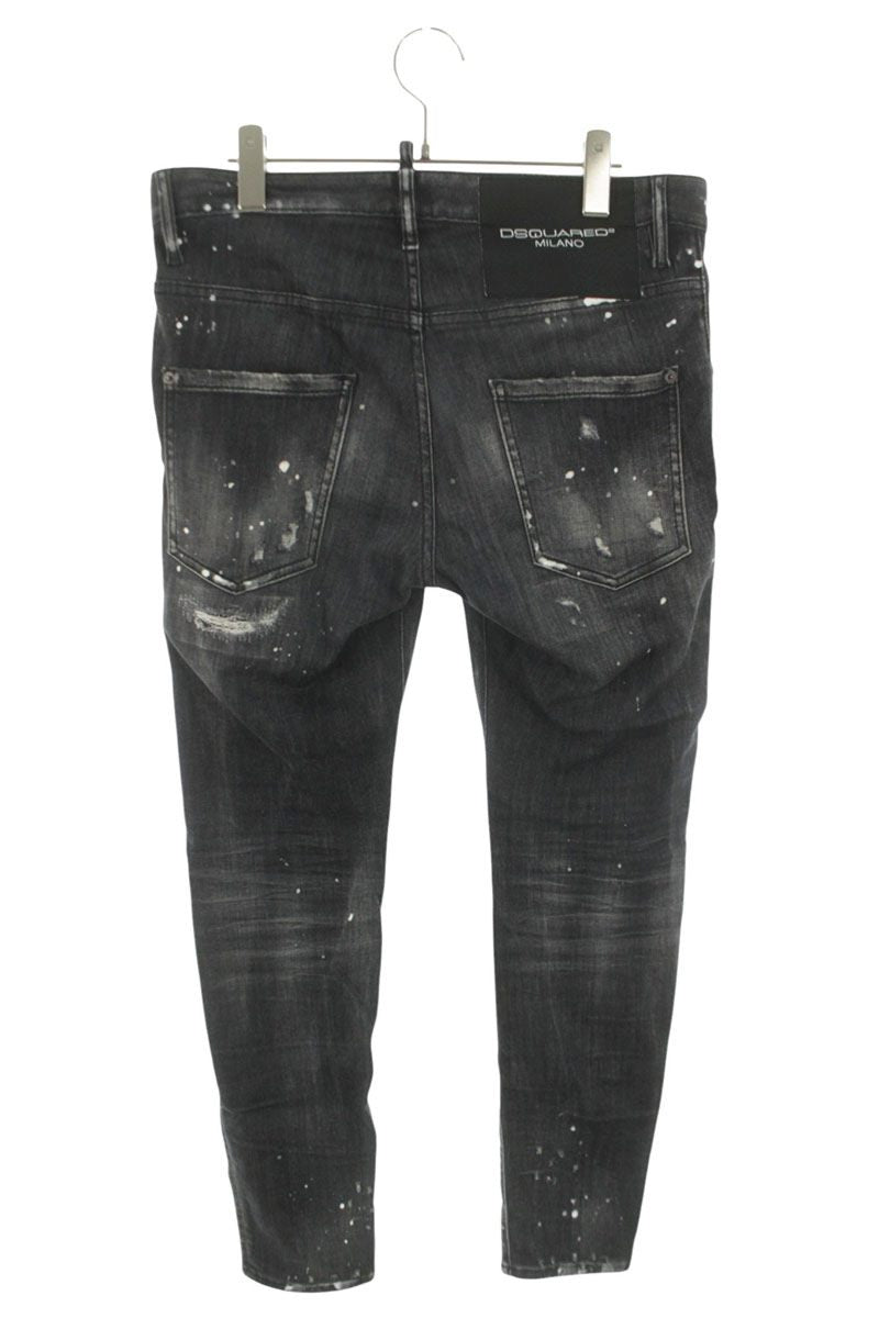 DSQUARED S74LB0998S30503 Distressed Stretch Jeans Size 33