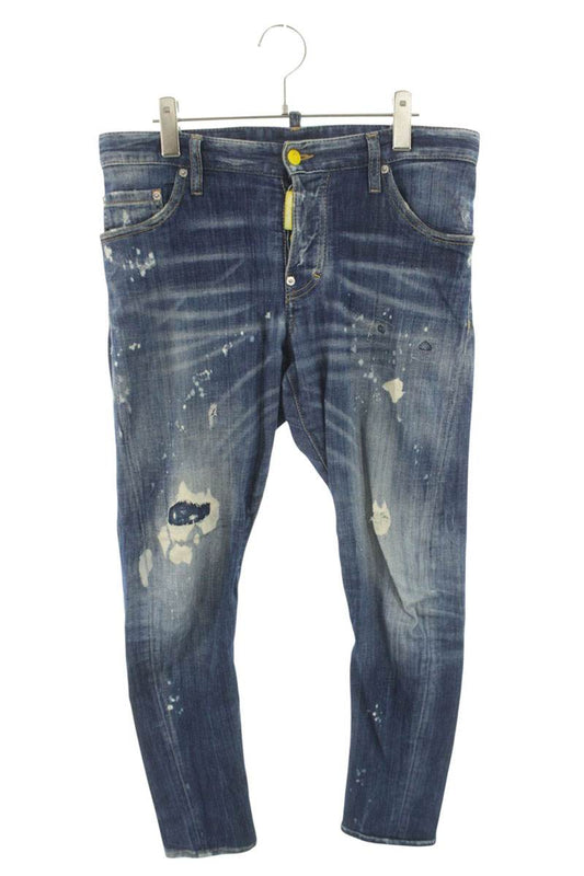 DSQUARED S71LB0683 Paint Splatter Distressed Jeans Size 32