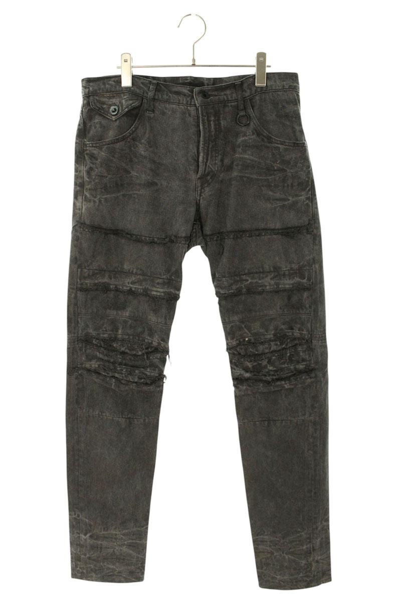 Julius 11AW Distressed Denim Pants Gray Size 3