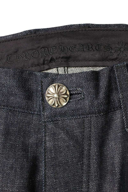 Chrome Hearts Washed Wide Cross Ball Denim Size 29