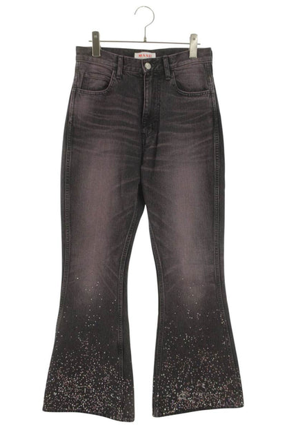 MASU 24AW Stardust Bell Bottom Jeans Black Pink Size 32