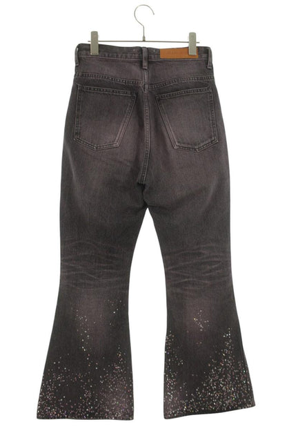 MASU 24AW Stardust Bell Bottom Jeans Black Pink Size 32