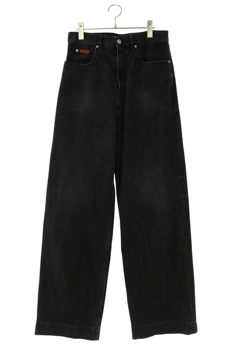 MARTIN ROSE 23AW Wide Leg Jean Denim Pants Black Size S