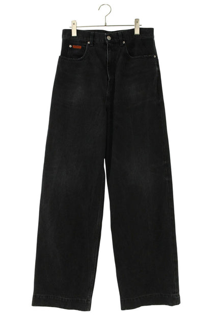 MARTIN ROSE 23AW Wide Leg Jean Denim Pants Black Size S