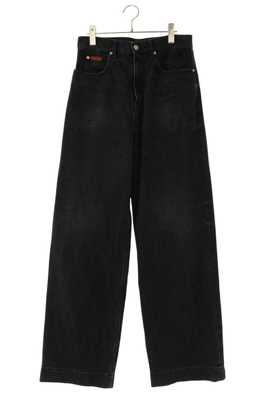 MARTIN ROSE 23AW Wide Leg Jean Denim Pants Black Size S