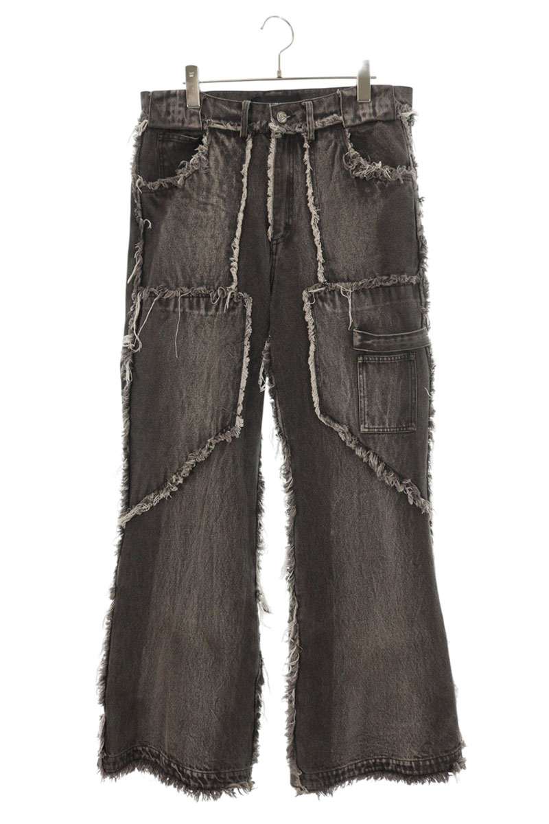 NO/FAITH STUDIOS Frayed Fringe Detail Denim Pants Size 32