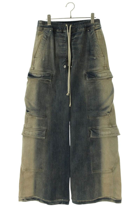 Rick Owens DOUBLE CARGO JUMBO BELAS Denim Blue Size 36