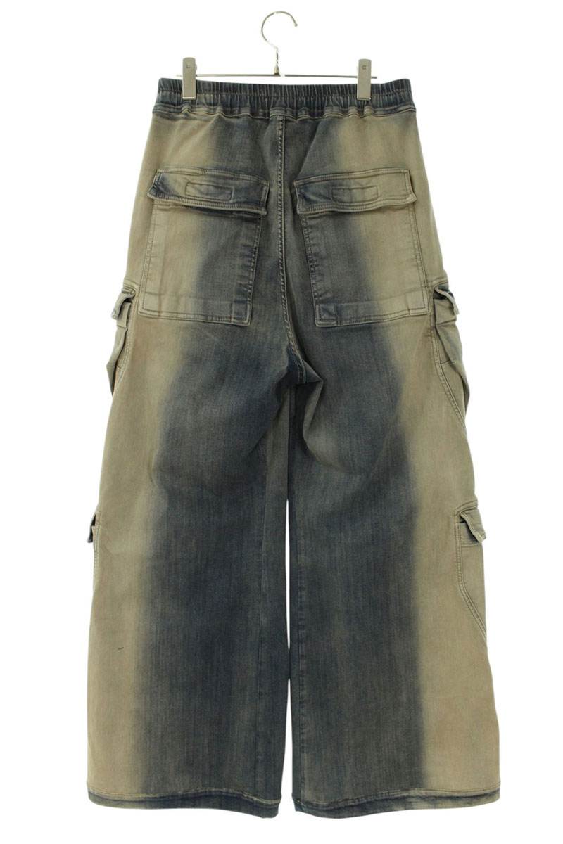 Rick Owens DOUBLE CARGO JUMBO BELAS Denim Blue Size 36