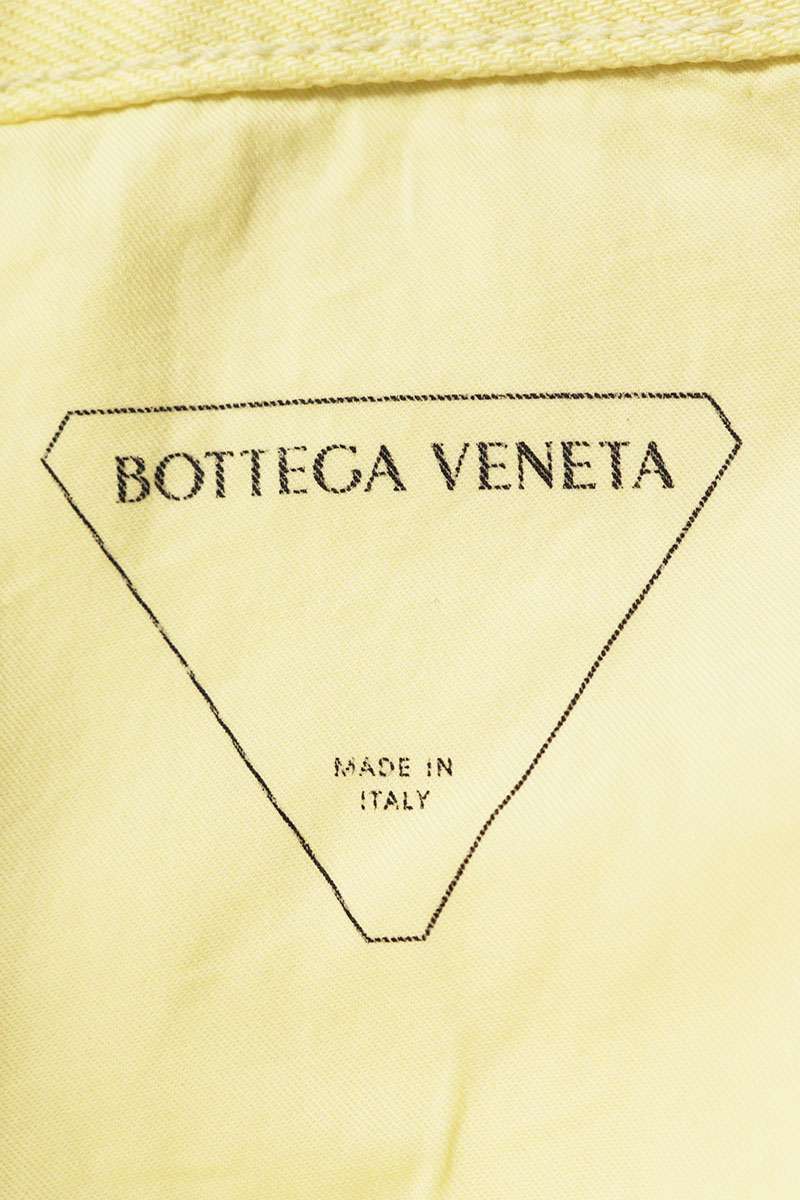 Bottega Veneta Yellow Button Fly Denim Pants Size 38