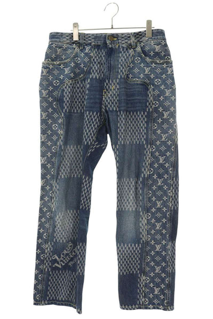 LOUISVUITTON Giant Damier Indigo Denim Size 32