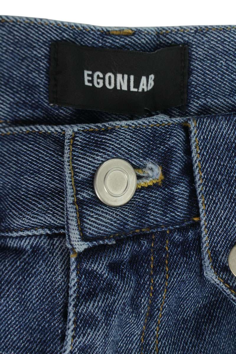 EGONLAB 23SS Stonewashed Atomic Distressed Flare Size 34