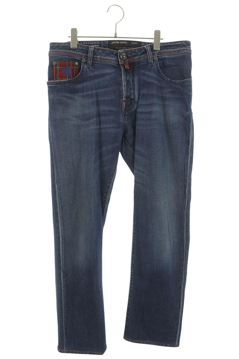 JACOB COHEN 5-Pocket Straight Stretch Denim Pants Size 34
