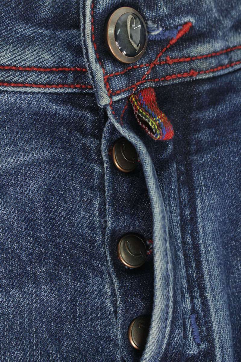 JACOB COHEN 5-Pocket Straight Stretch Denim Pants Size 34