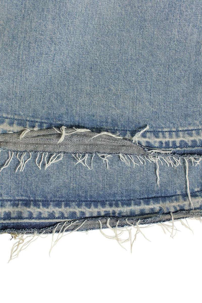 MASU K6PT002 Emblem Bell Flare Denim Pants Size 32