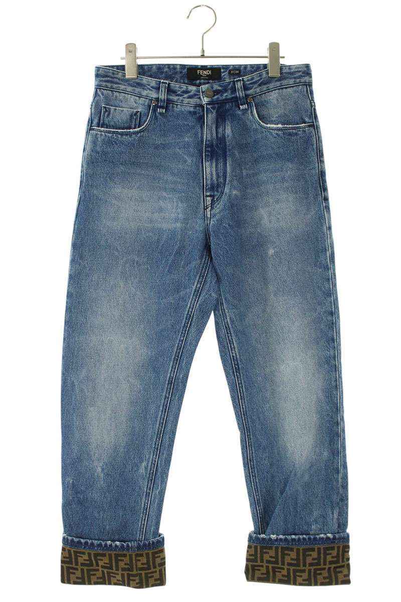 Fendi Distressed Denim Pants Blue Size 31