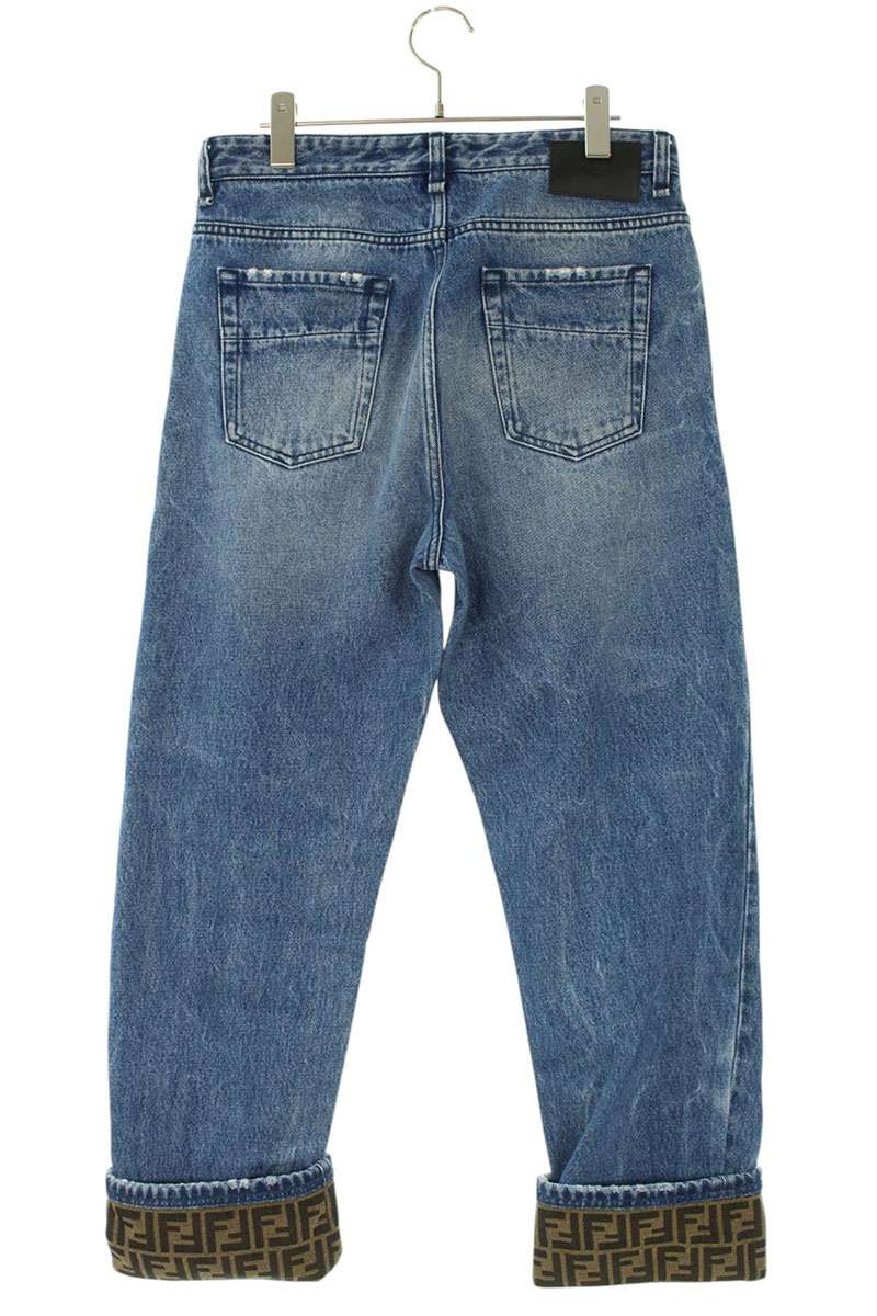 Fendi Distressed Denim Pants Blue Size 31