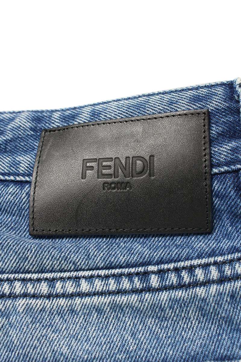 Fendi Distressed Denim Pants Blue Size 31