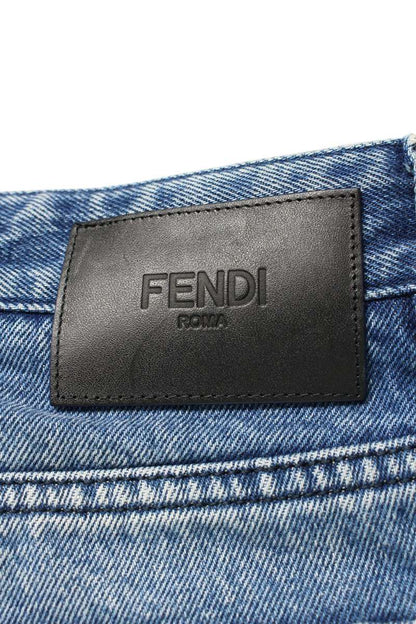Fendi Distressed Denim Pants Blue Size 31