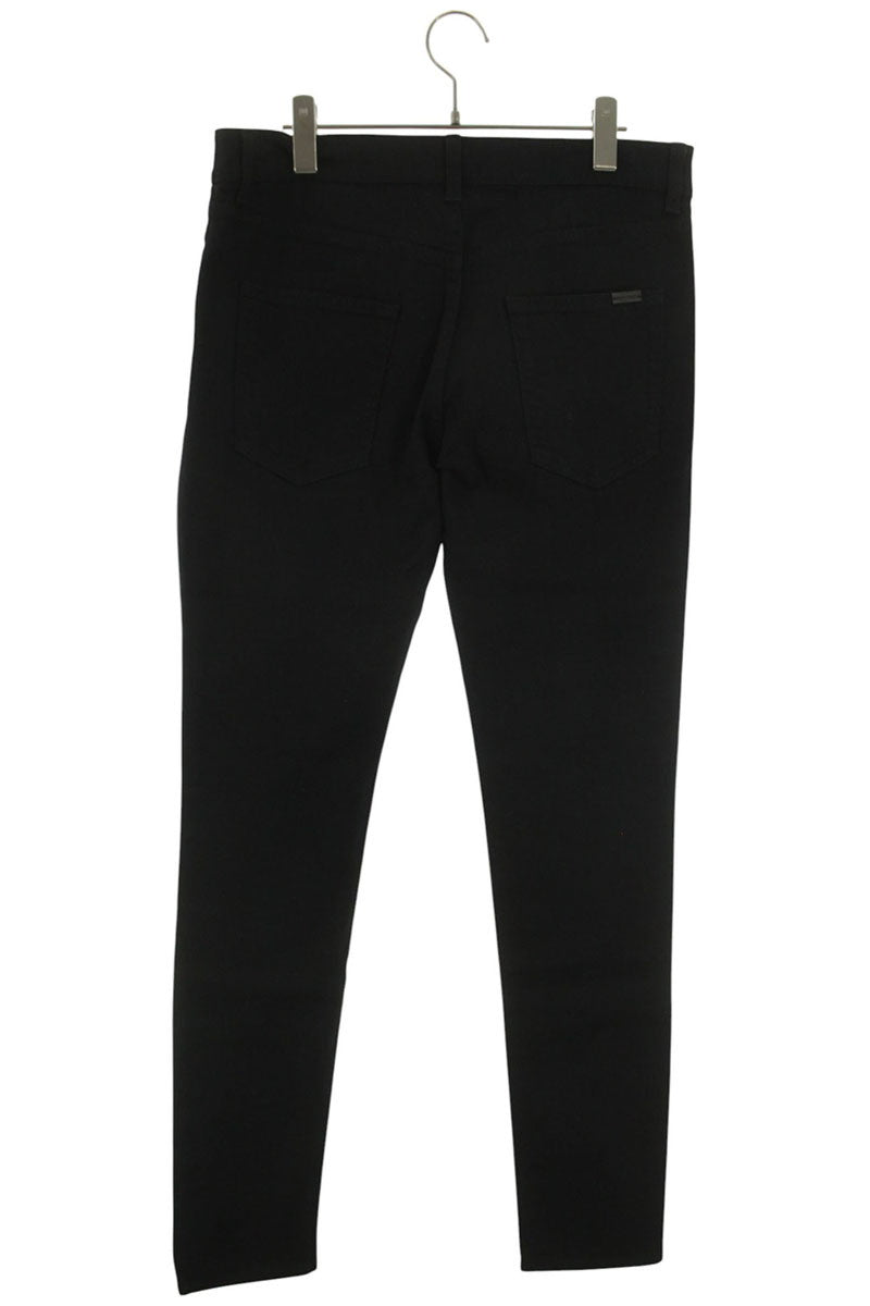 SAINT LAURENT PARIS Skinny Jeans Black Cotton Blend Size 31
