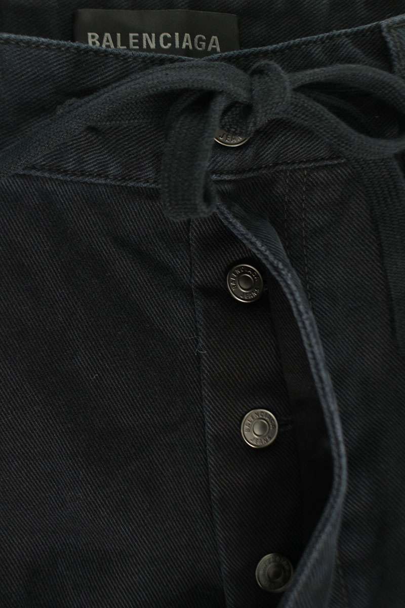 Balenciaga Denim Pants Black Size XXS