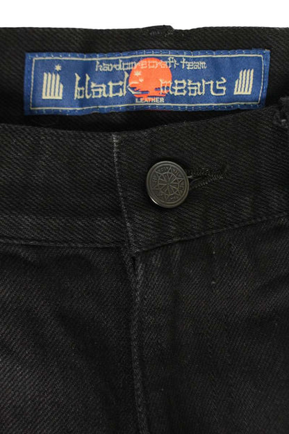 blackmeans Flare Denim Pants Black Size 34