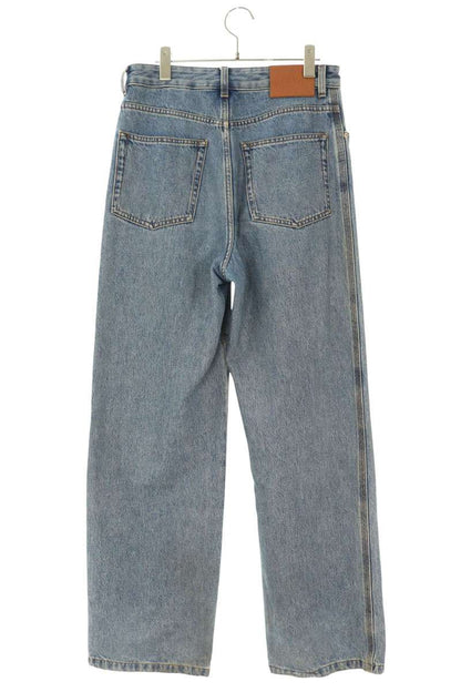 LOEWE Anagram Embroidered Baggy Denim Light Blue Size 32