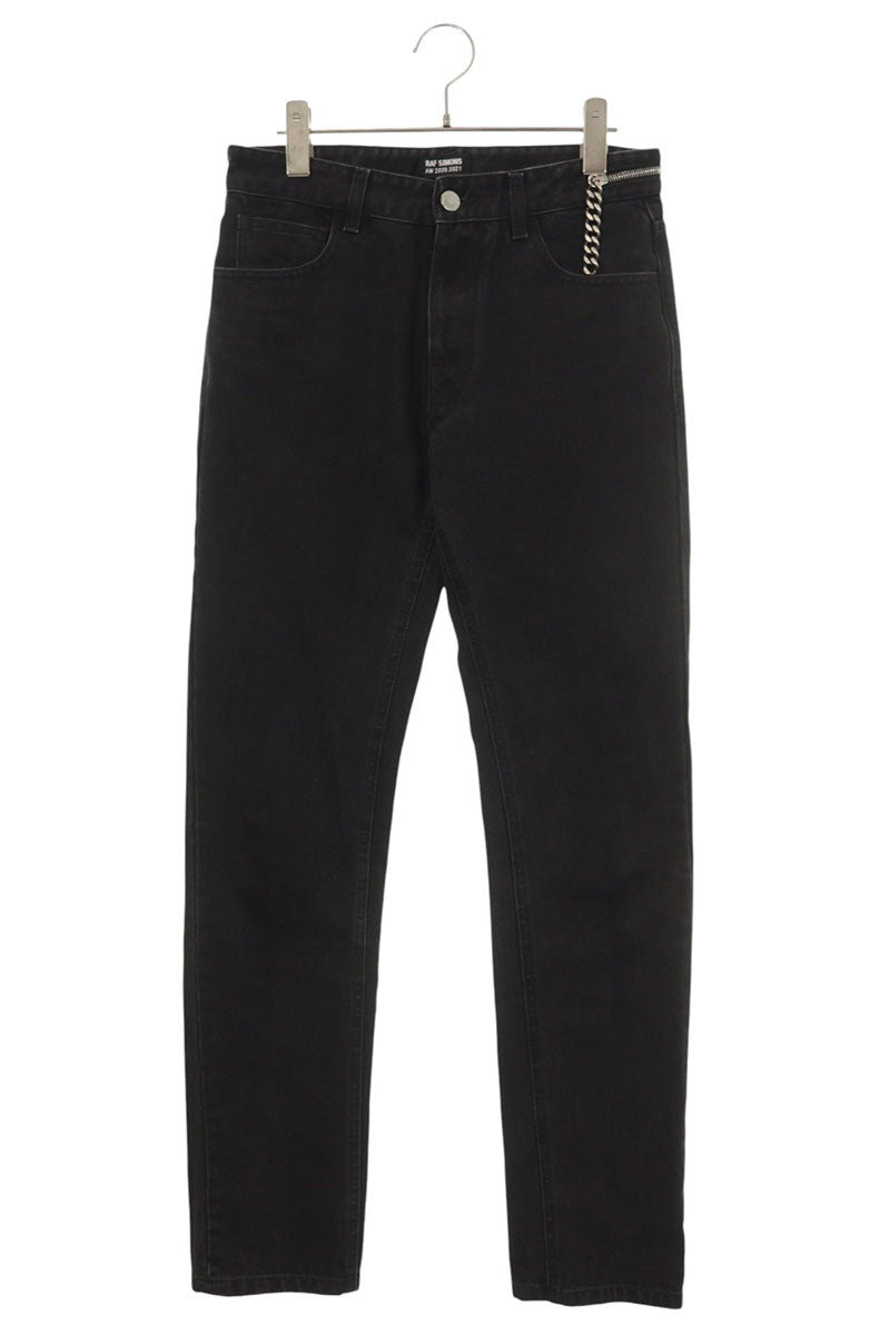 Raf Simons 202 Cotton Denim Pants Black Size 28