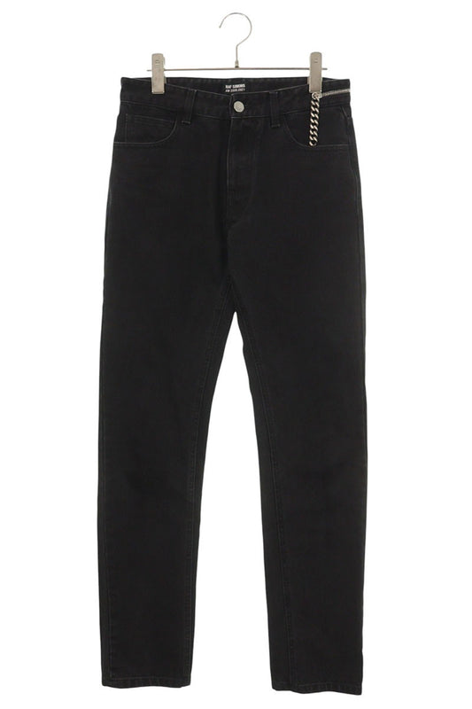 Raf Simons 202 Cotton Denim Pants Black Size 28