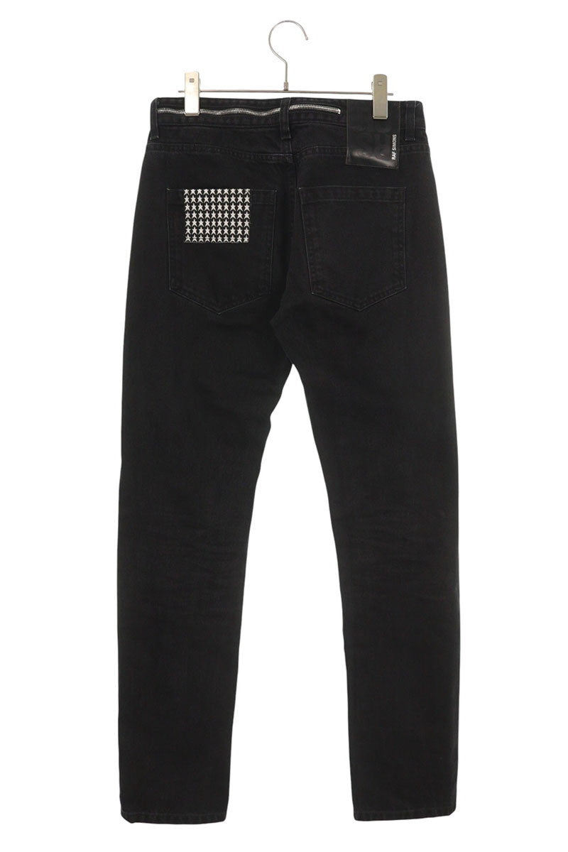Raf Simons 202 Cotton Denim Pants Black Size 28
