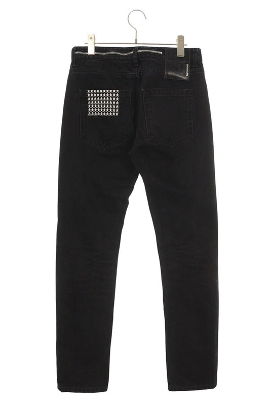 Raf Simons 202 Cotton Denim Pants Black Size 28
