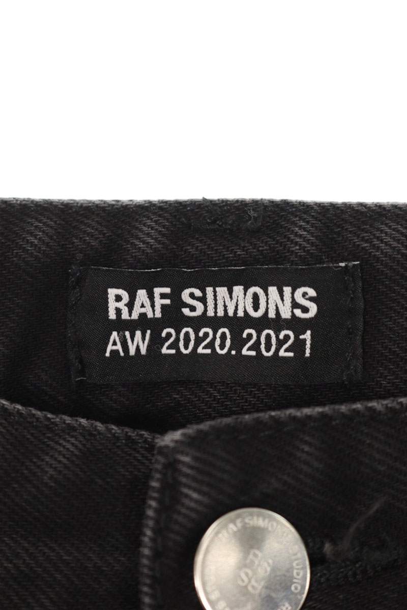 Raf Simons 202 Cotton Denim Pants Black Size 28