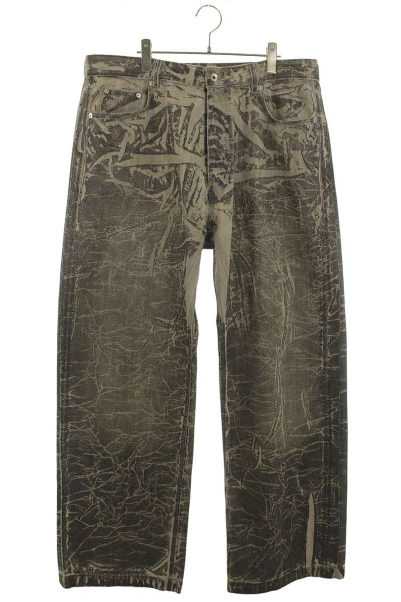 DRKSHDW 25AW GETH JEANS Coated Wide Denim Pants Gray Size 36