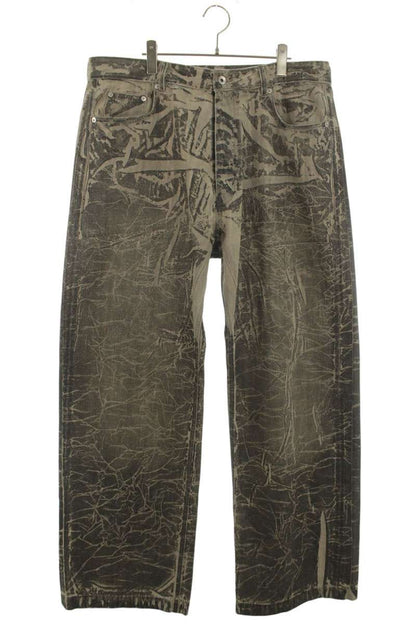 DRKSHDW 25AW GETH JEANS Coated Wide Denim Pants Gray Size 36