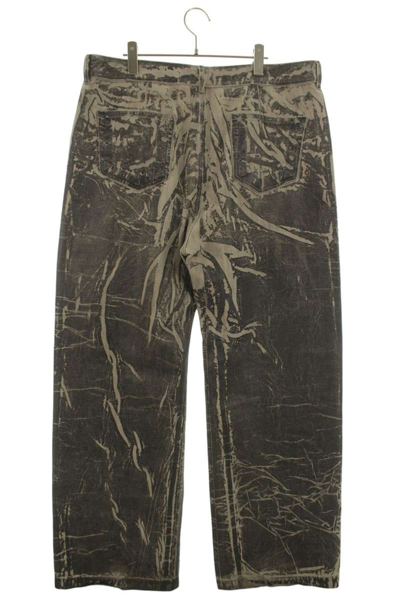 DRKSHDW 25AW GETH JEANS Coated Wide Denim Pants Gray Size 36