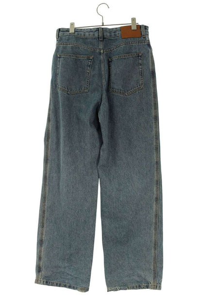 LOEWE Anagram Embroidered Baggy Button-Fly Denim Size 33
