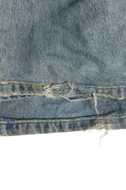 LOEWE Anagram Embroidered Baggy Button-Fly Denim Size 33