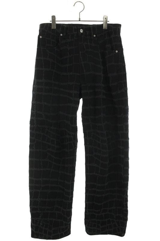 ALEXANDER WANG Fringed Cotton Denim Pants Black Size 29