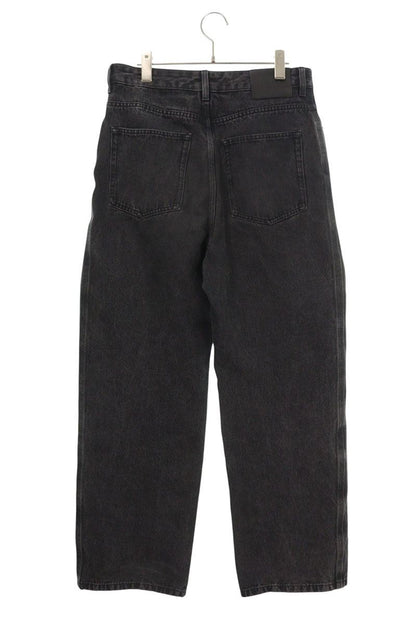 LOEWE Anagram Embroidered Baggy Jeans Black Size 33