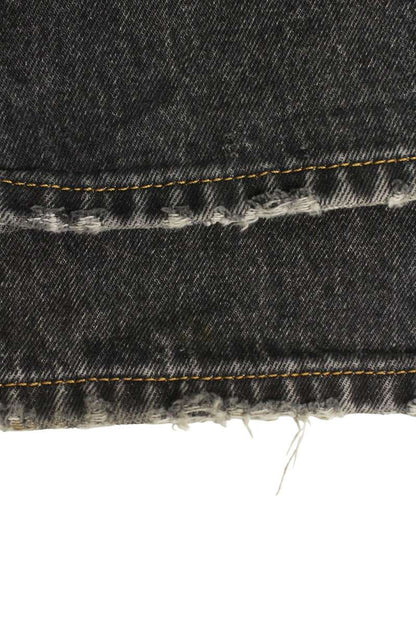 DIESEL Distressed Denim Pants Black Size 28