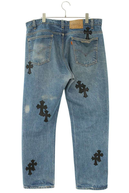 Chrome Hearts Lambskin Cross Patch 505 Denim Pants Size 36