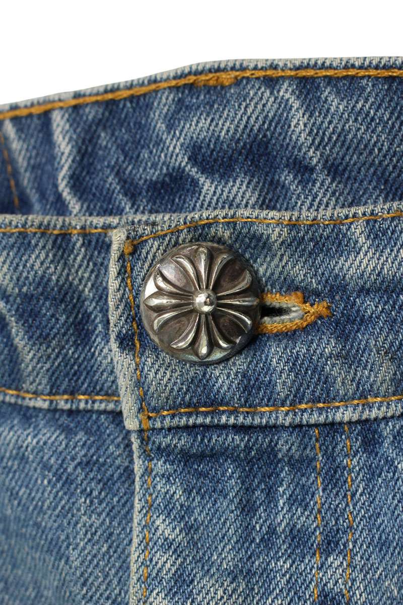 Chrome Hearts Lambskin Cross Patch 505 Denim Pants Size 36
