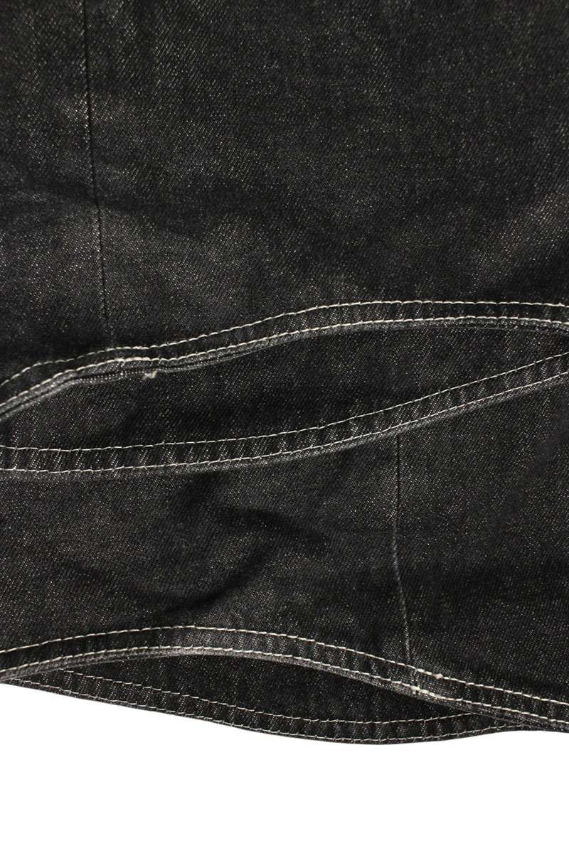 Marine Serre Logo Curved Denim Pants Black Size 33