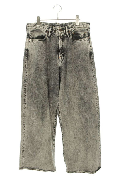 SUGARHILL Acid Wash Wide Denim Pants Gray Size 34